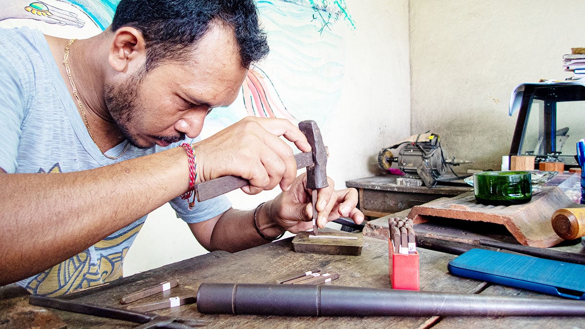 zilversmeden op bali