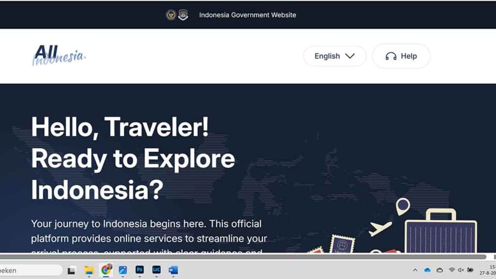 screenshot all indonesia website
