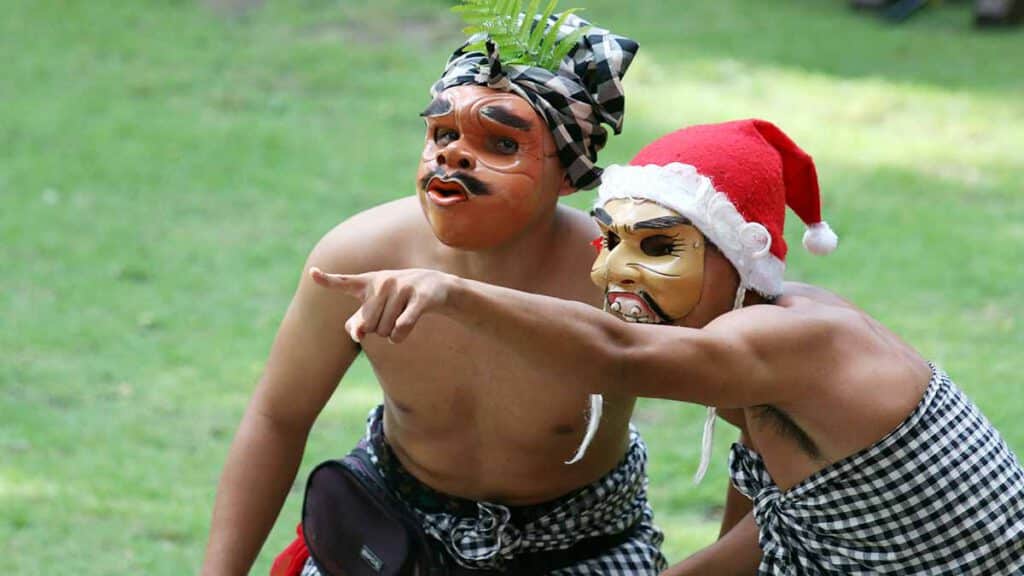voorstelling in ubud monkey forest