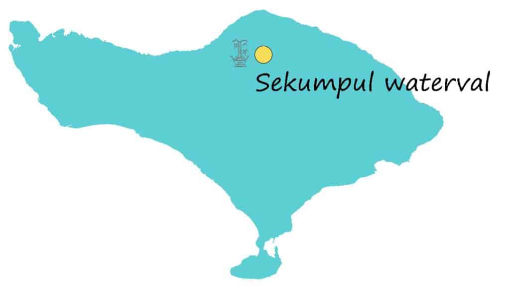kaart sekumpul waterval