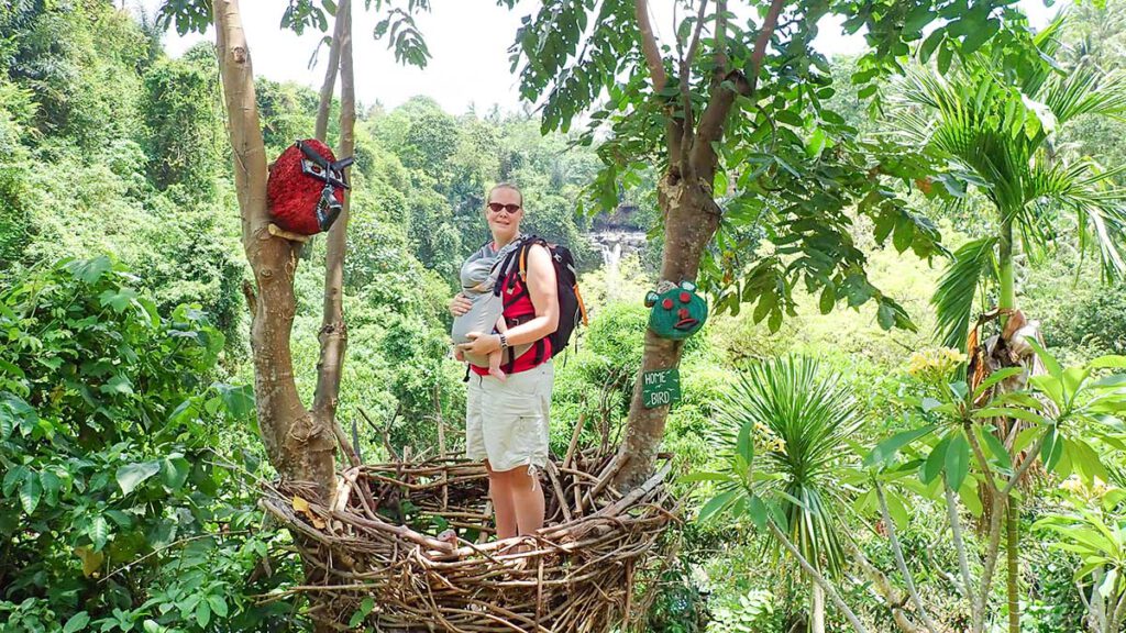 jwnny bij watervallen ubud