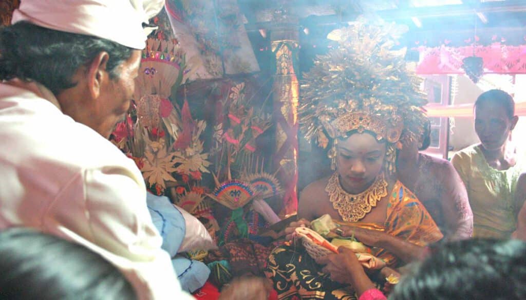 ceremonie op bali