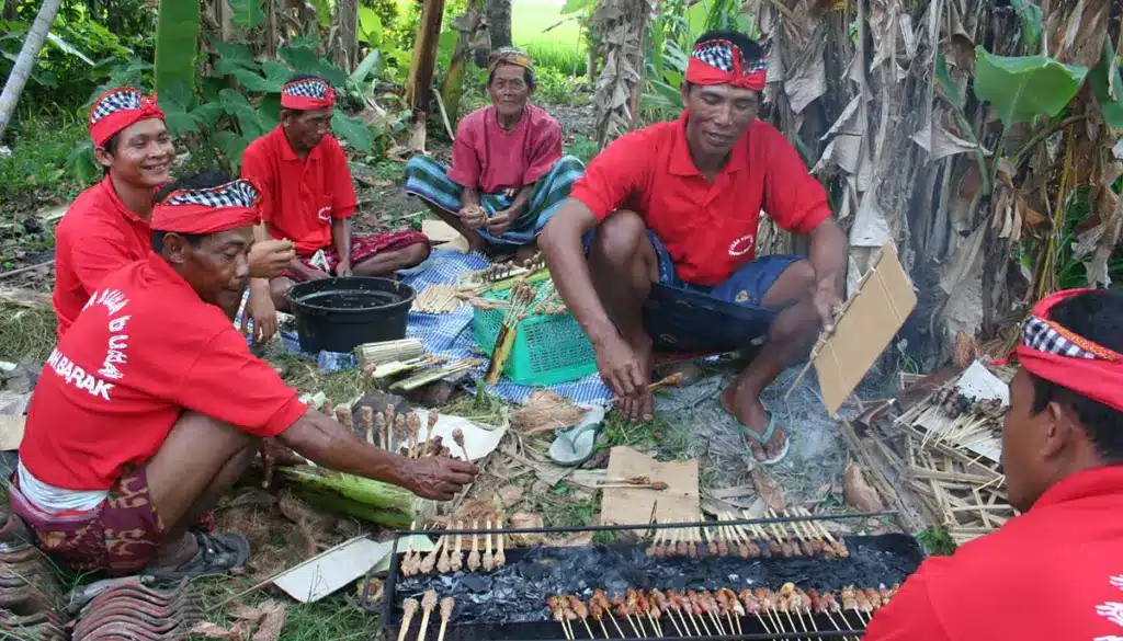 varkens offeren op bali