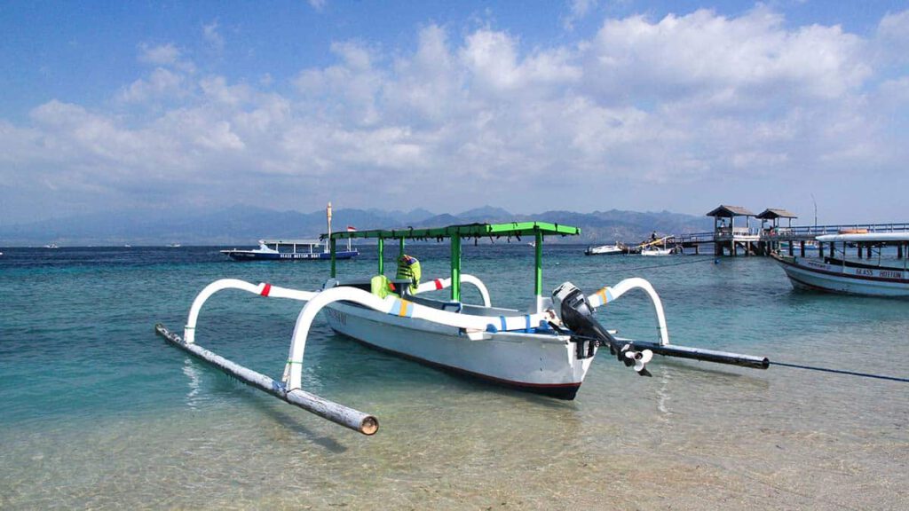 jukung op de gili eilanden