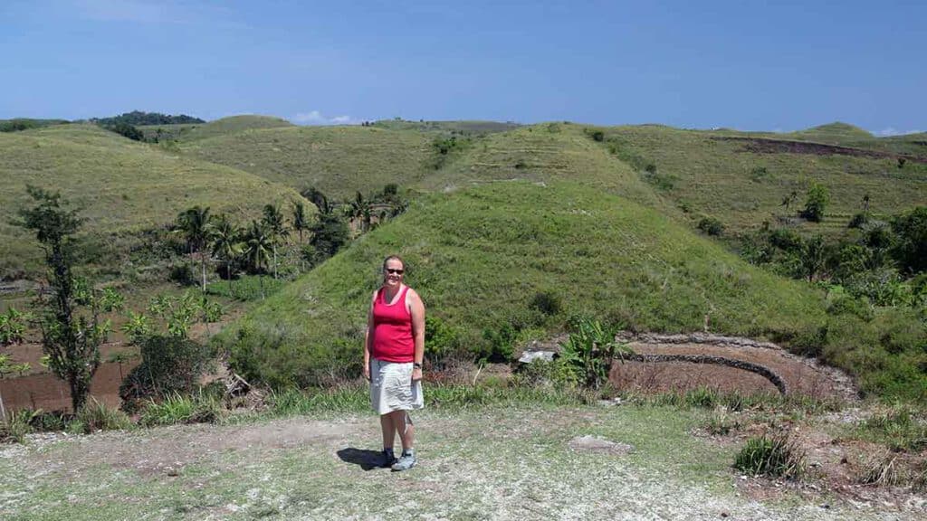 jenny bij teletubnbie hill