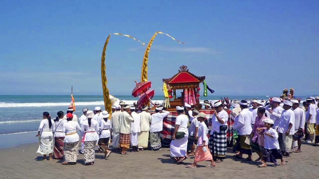 cremonie op het strand