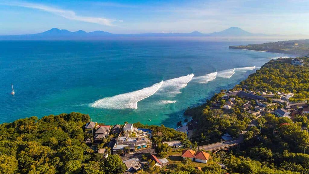 padang padang met de drone