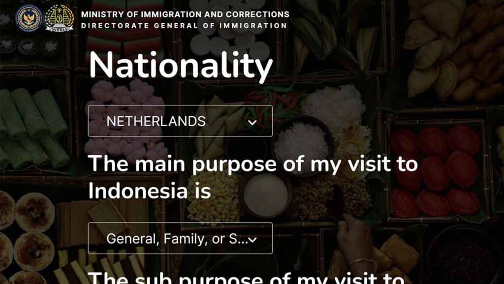 visum indonesie aanvragen